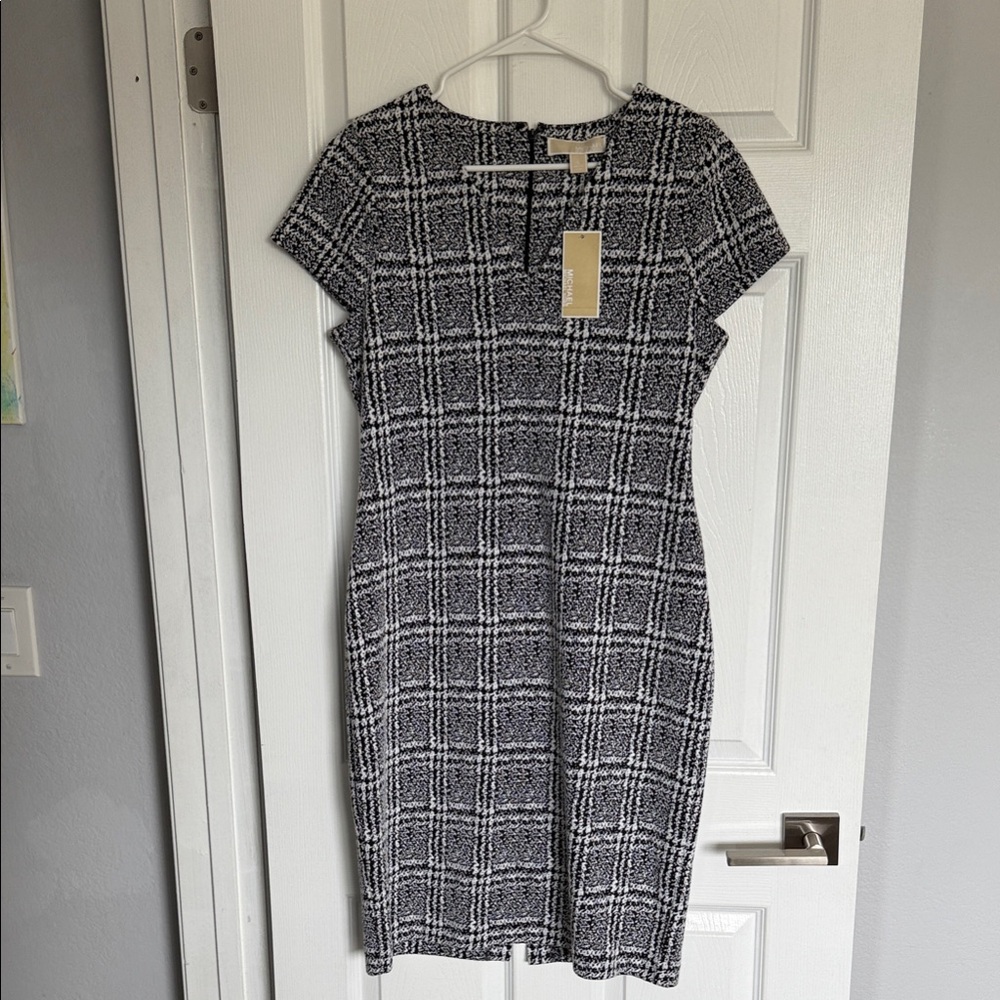 Michael Kors Classic Black and White Plaid Dress - BNWT
